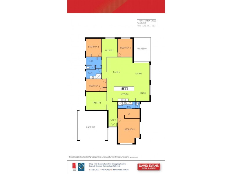 47 Westlinton Circle, Waikiki WA 6169 Floorplan