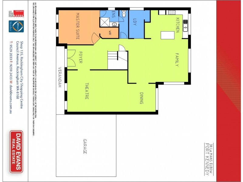 38 Le Mans Elbow, Port Kennedy WA 6172 Floorplan