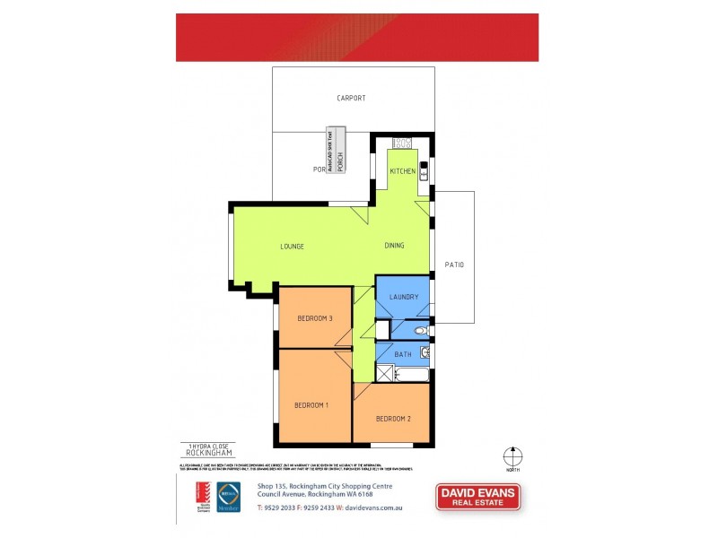 1 Hydra Close, Rockingham WA 6168 Floorplan