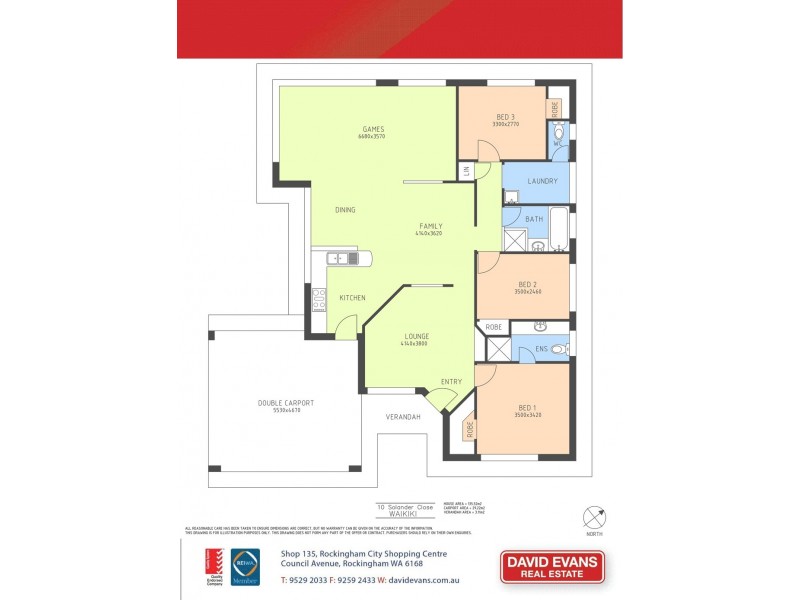 10 Solander Close, Waikiki WA 6169 Floorplan