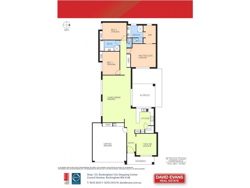 45 Dunmore Crescent, Harrisdale WA 6112 Floorplan