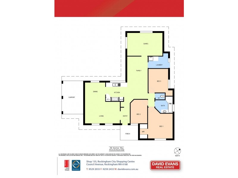 39 Kenton Way, Rockingham WA 6168 Floorplan