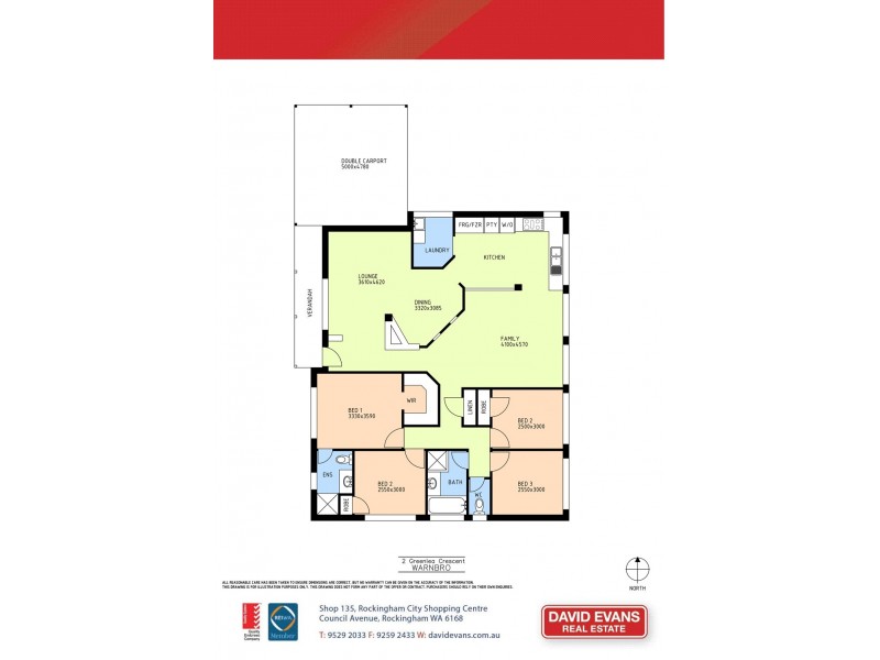 2 Greenlea Crescent, Warnbro WA 6169 Floorplan