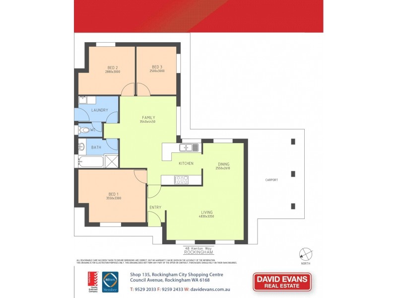 48 Kenton Way, Rockingham WA 6168 Floorplan