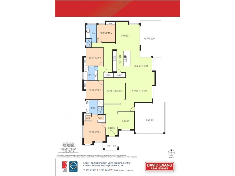 13 Rivette Road, Baldivis WA 6171 Floorplan
