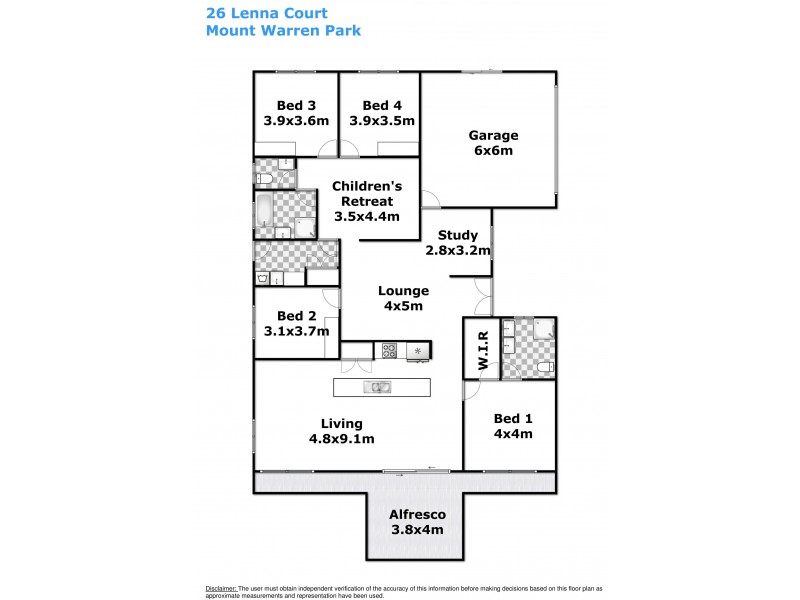 26 Lenna Court, Mount Warren Park QLD 4207 Floorplan