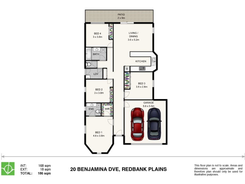 20 Benjamina Drive, Redbank Plains QLD 4301 Floorplan
