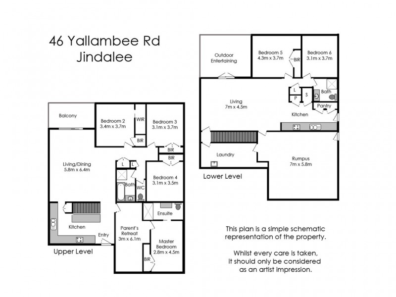 46 Yallambee Road, Jindalee QLD 4074 Floorplan