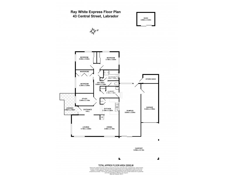43, 45 Central St and 102 Muir Sts, Labrador QLD 4215 Floorplan