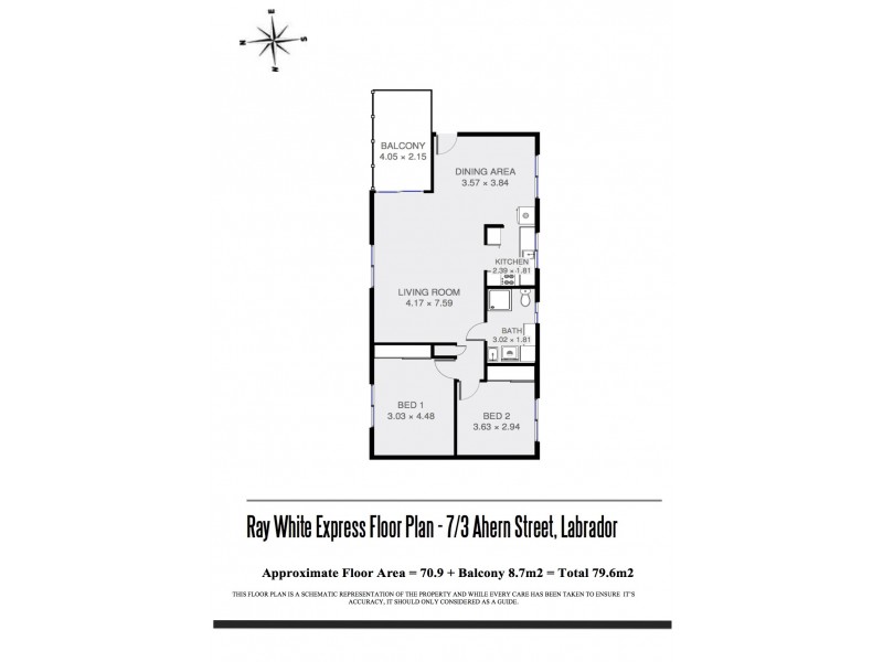 7/3 Ahern Street, Labrador QLD 4215 Floorplan