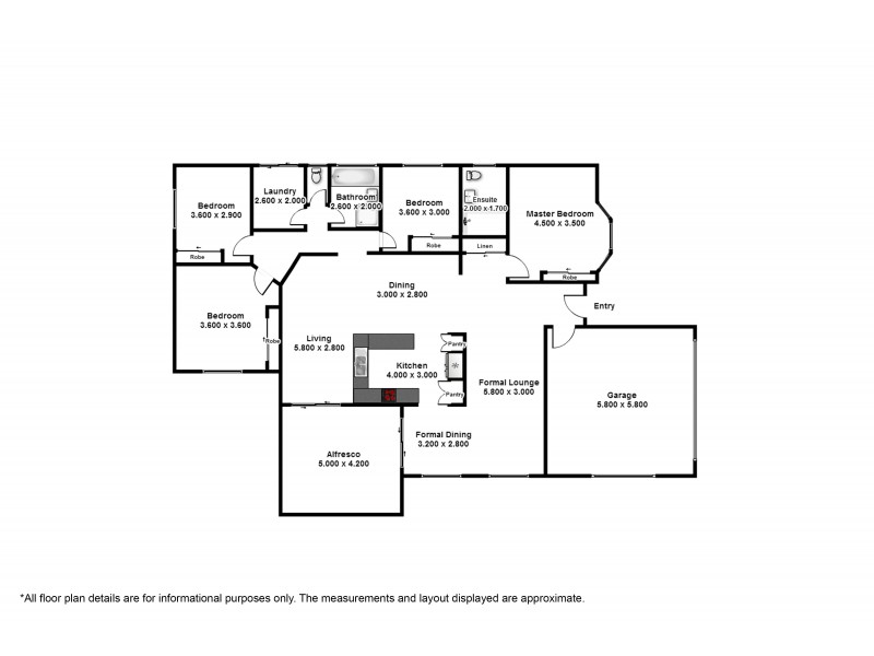 33 Macaranga Crescent, Carseldine QLD 4034 Floorplan