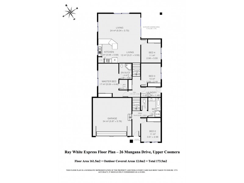26 Mungana Drive, Upper Coomera QLD 4209 Floorplan