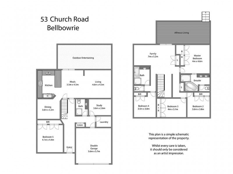 53 Church Road, Bellbowrie QLD 4070 Floorplan