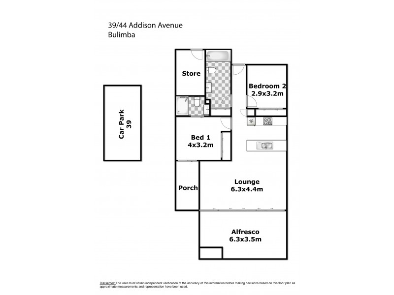 39/44 Addison Avenue, Bulimba QLD 4171 Floorplan