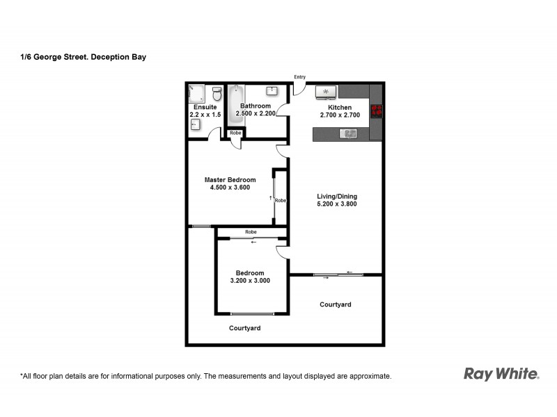 1/6 George Street, Deception Bay QLD 4508 Floorplan