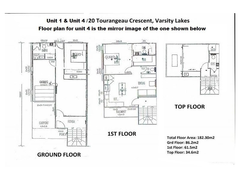 4/20 Tourangeau Crescent, Varsity Lakes QLD 4227 Floorplan