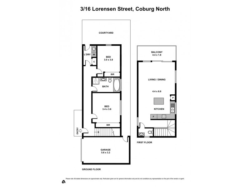 3/16 Lorensen Avenue, Coburg North VIC 3058 Floorplan