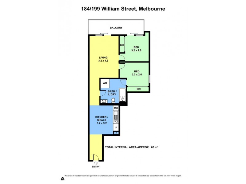 814 / 199 William Street, Melbourne VIC 3000 Floorplan