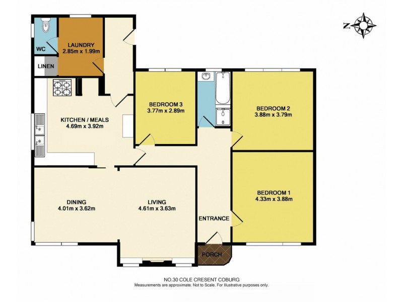 30 Cole Crescent, Coburg VIC 3058 Floorplan