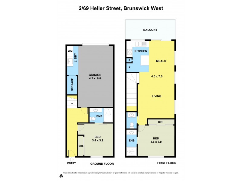2/69 Heller Street, Brunswick West VIC 3055 Floorplan