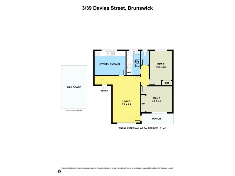 3/39 Davies Street, Brunswick VIC 3056 Floorplan