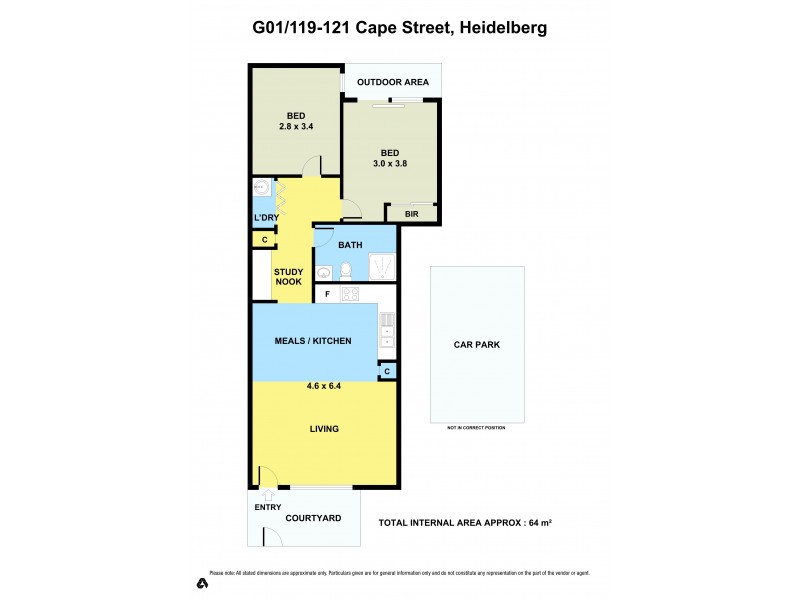 G01/119-121 Cape Street, Heidelberg VIC 3084 Floorplan