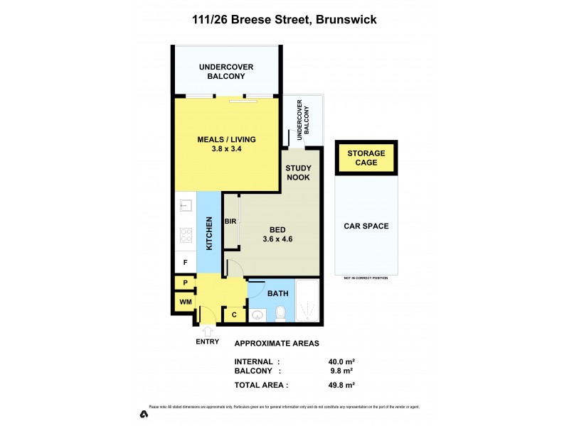 111/26 Breese Street, Brunswick VIC 3056 Floorplan