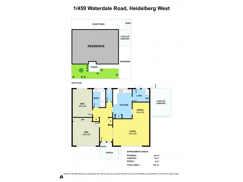 1/459 Waterdale Road, Heidelberg West VIC 3081 Floorplan