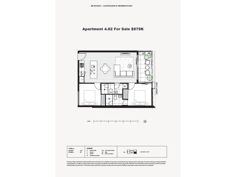402/65-65A Nicholson Street, Brunswick East VIC 3057 Floorplan