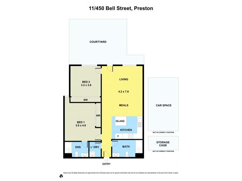 11/450 Bell Street, Preston VIC 3072 Floorplan