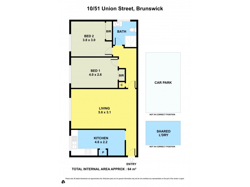 10/51 Union Street, Brunswick VIC 3056 Floorplan