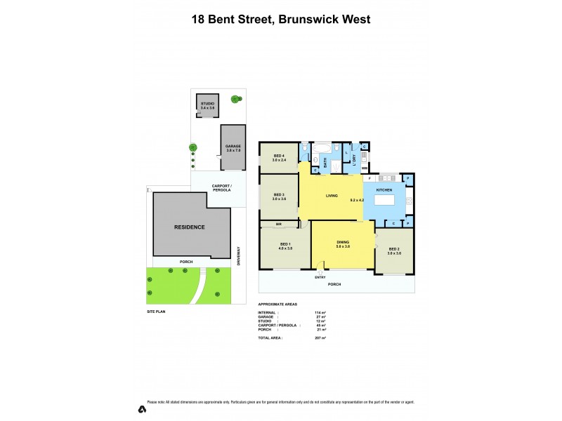 18 Bent Street, Brunswick West VIC 3055 Floorplan