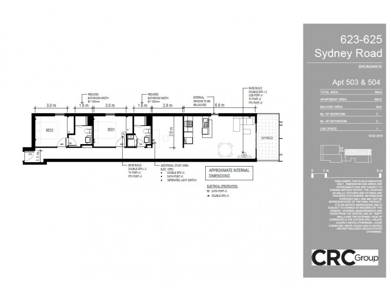 504/623-625 Sydney Road, Brunswick VIC 3056 Floorplan