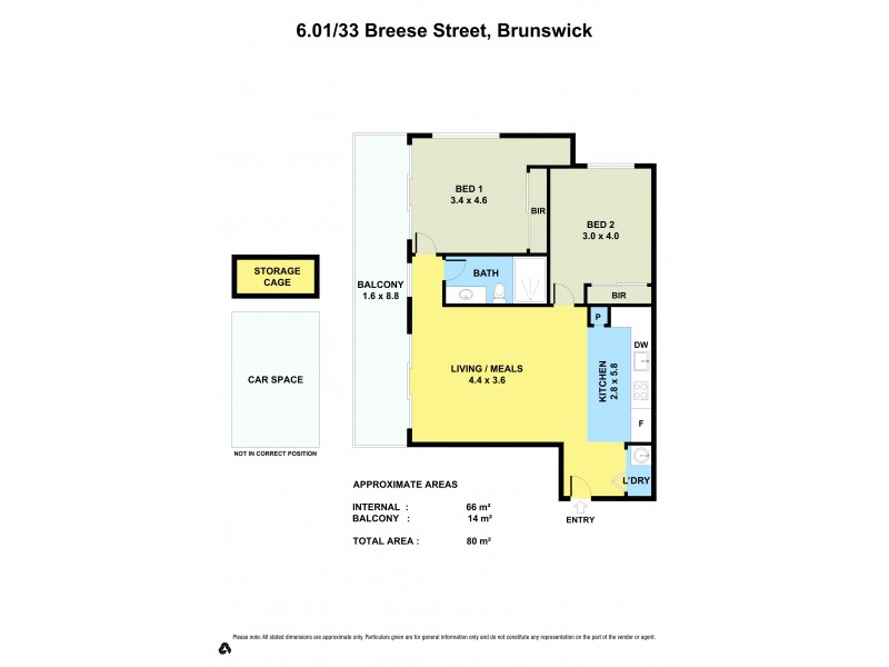 6.01/33 Breese Street, Brunswick VIC 3056 Floorplan