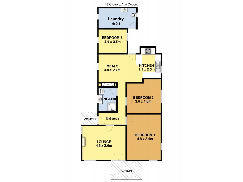 19 Glenora Avenue, Coburg VIC 3058 Floorplan