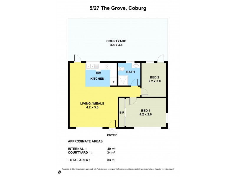 5/27 The Grove, Coburg VIC 3058 Floorplan