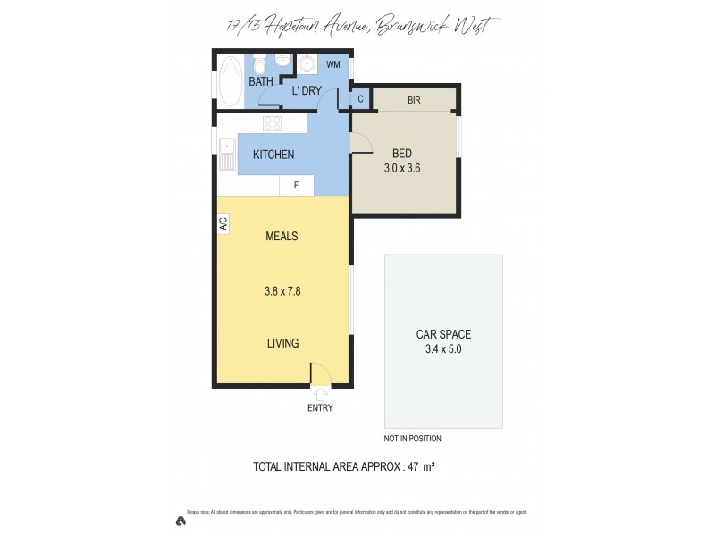 17/13 Hopetoun Avenue, Brunswick West VIC 3055 Floorplan