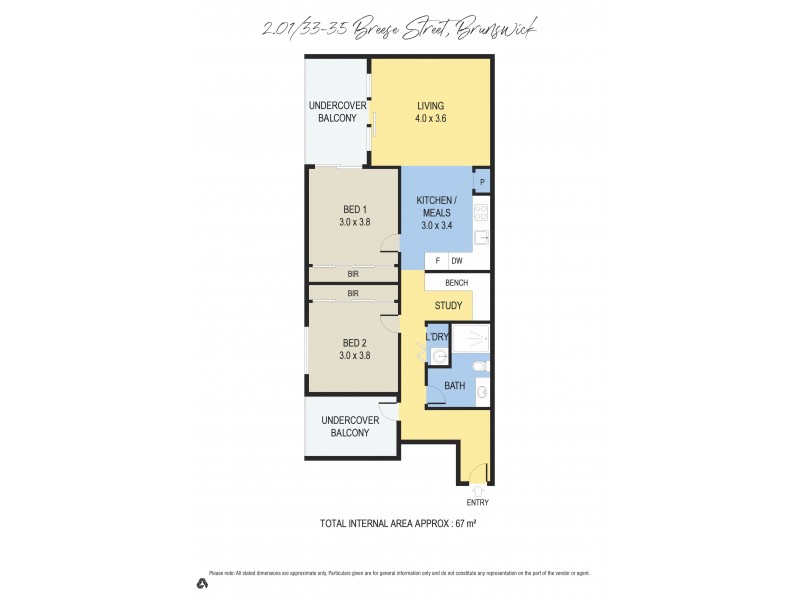 201/33-35 Breese Street, Brunswick VIC 3056 Floorplan