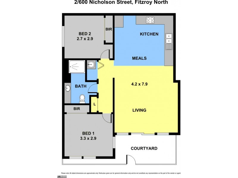 2/600 Nicholson Street, Fitzroy North VIC 3068 Floorplan