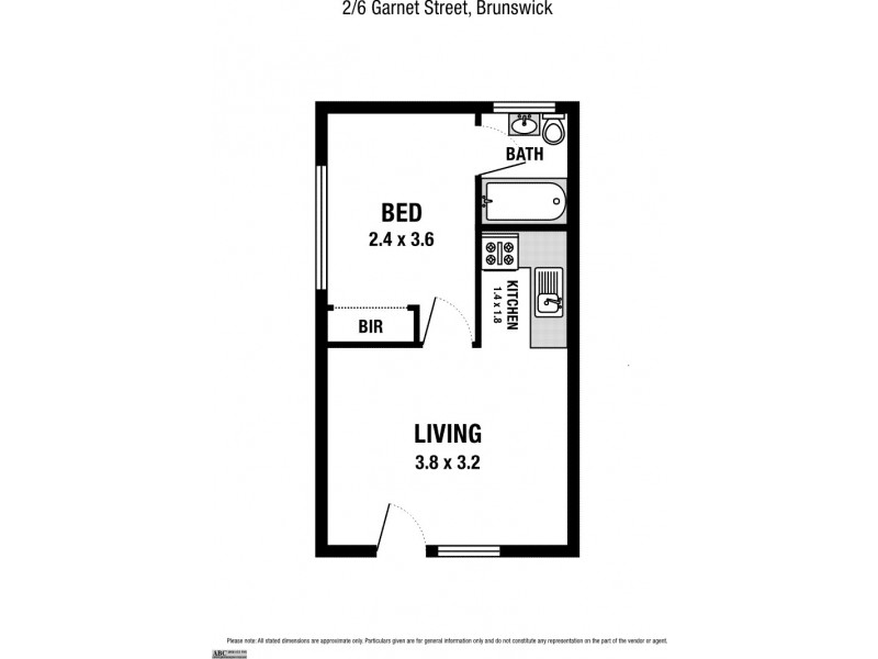 2/6 Garnet Street, Brunswick VIC 3056 Floorplan