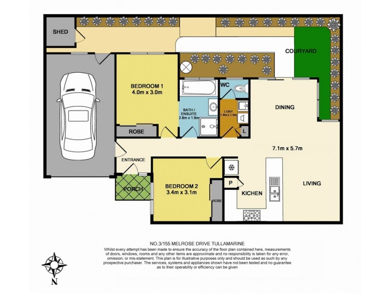3/155 Melrose Drive, Tullamarine VIC 3043 Floorplan
