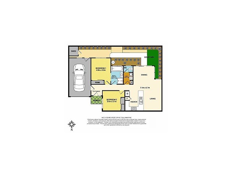 3/155 Melrose Drive, Airport West VIC 3042 Floorplan