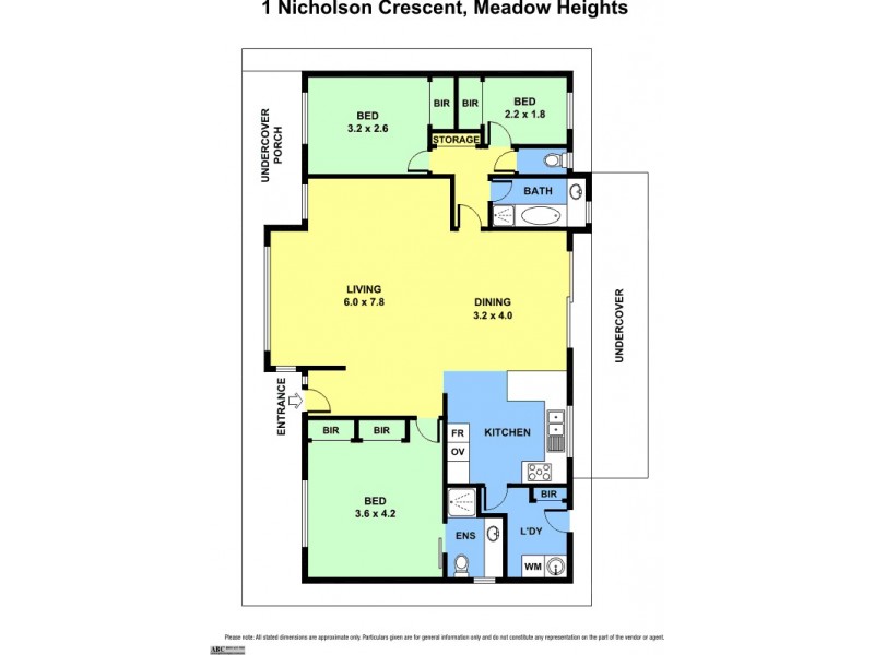 1 Nicholson Street, Meadow Heights VIC 3048 Floorplan