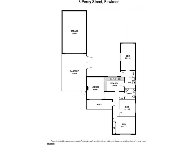 8 Percy Street, Fawkner VIC 3060 Floorplan
