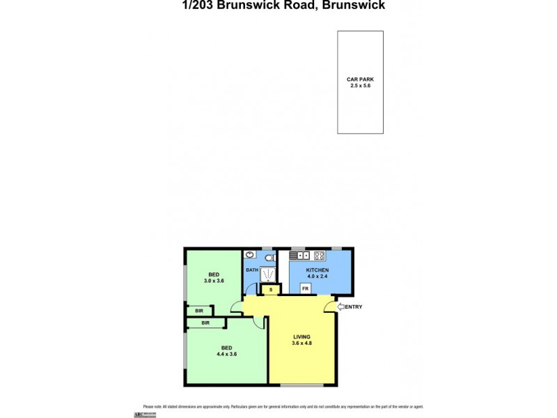 1/203 Brunswick Road, Brunswick VIC 3056 Floorplan