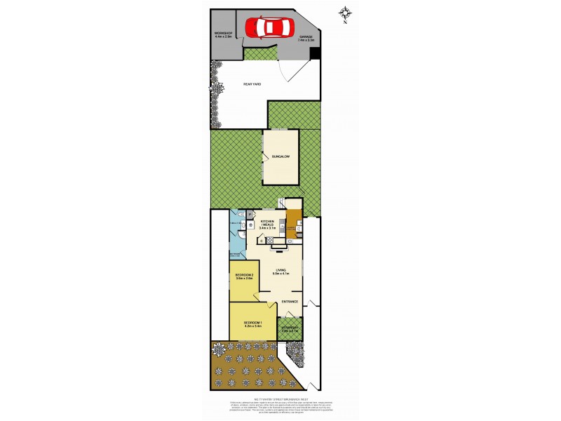 77 Whitby Street, Brunswick West VIC 3055 Floorplan
