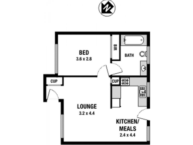4/118 Moreland Rd, Brunswick VIC 3056 Floorplan