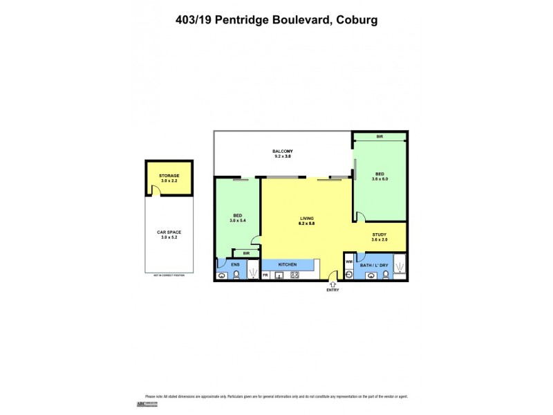 403/19 Pentridge Boulevard, Coburg VIC 3058 Floorplan