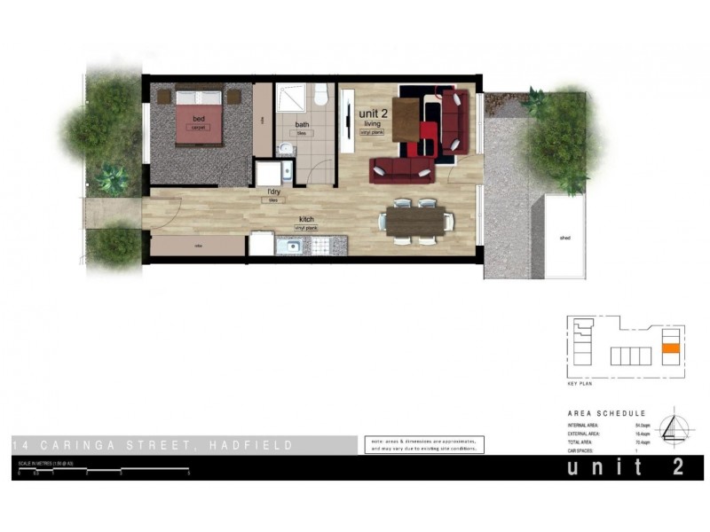 2/14 Caringa Street, Pascoe Vale VIC 3044 Floorplan