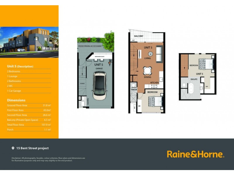 5/15 Bent Street, Brunswick West VIC 3055 Floorplan